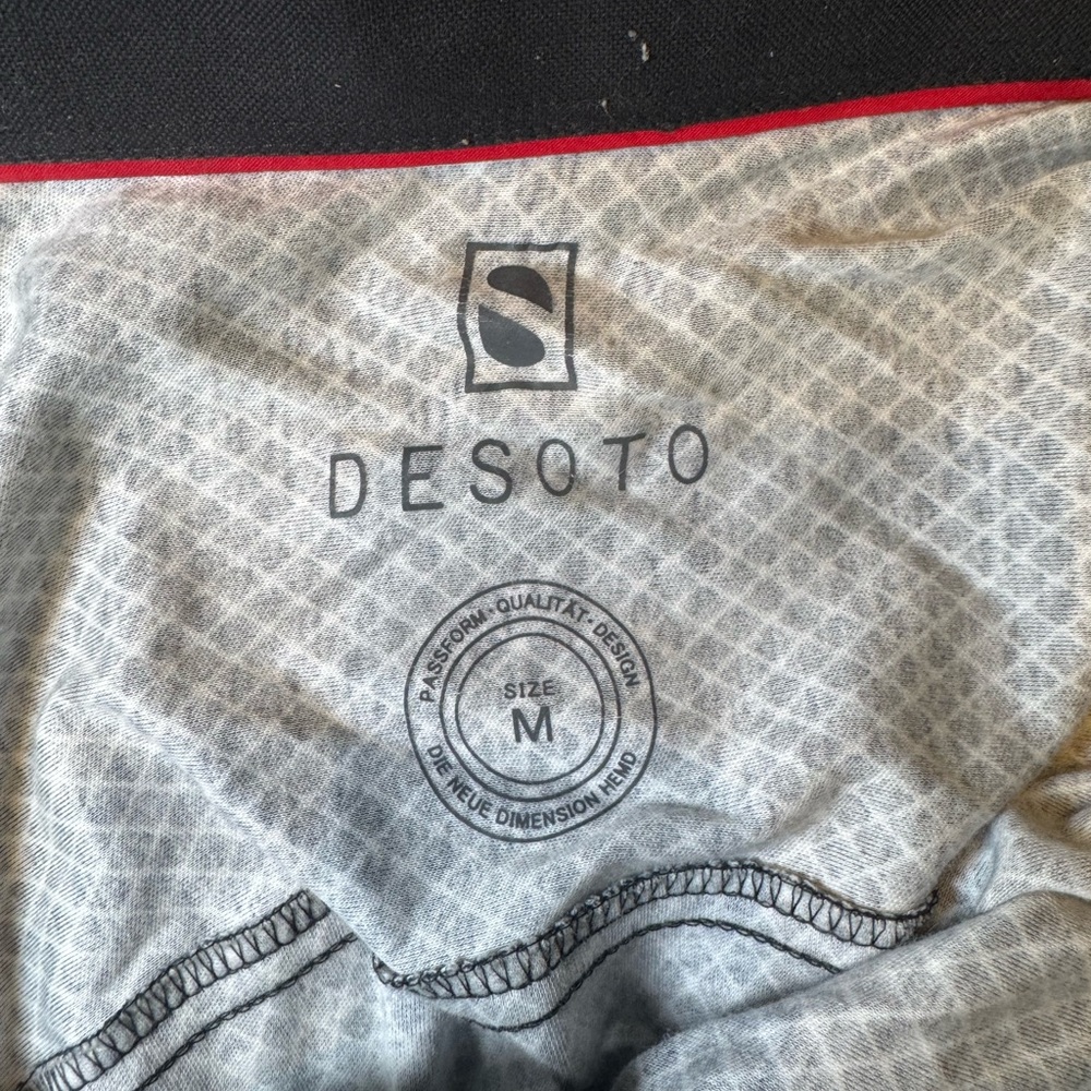 DESOTO Men's Black and White Patterned Shirt - Picture 3 of 3